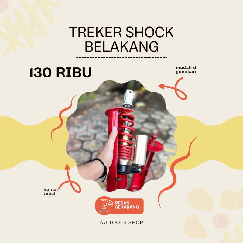 TREKER BUKA SHOCK BELAKANG MOTOR UNIVERSAL