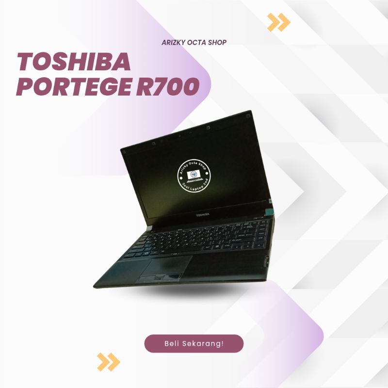 READY LAPTOP I5 TOSHIBA PORTEGE R700 RAM 8GB SSD 128GB Windows 10 - Bonus TAS &amp; BERGARANSI