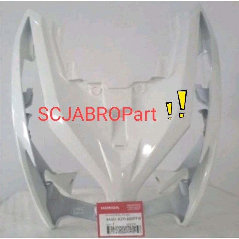 COVER FRONT WHITE HONDA VARIO 125  OLD..64301 KZR 600PFW..ORI AHM