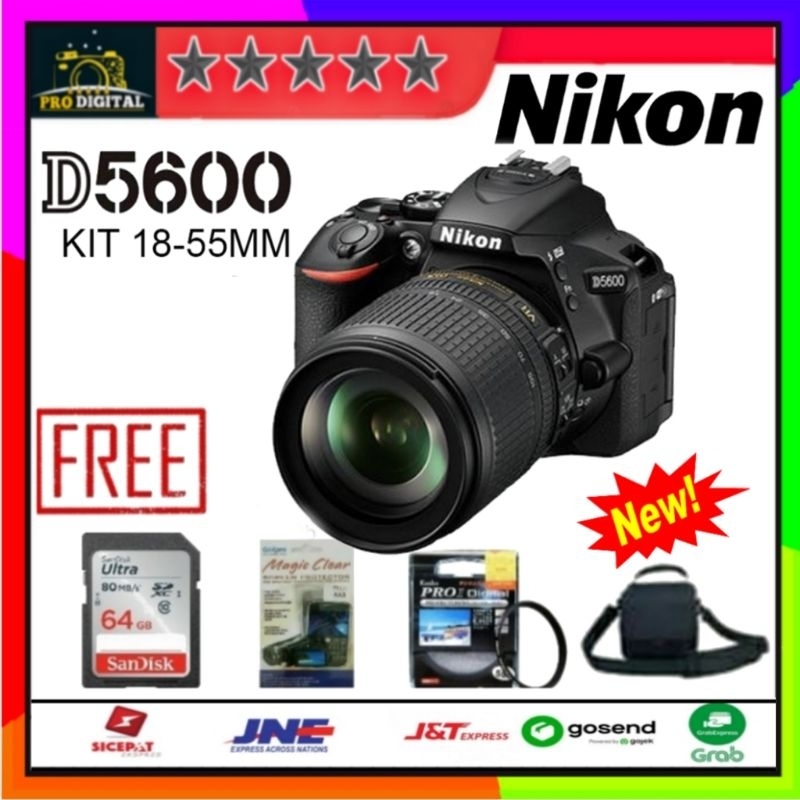 NIKON D5600 KIT 15-45MM VR - CAMERA NIKON D5600 KIT AF-P