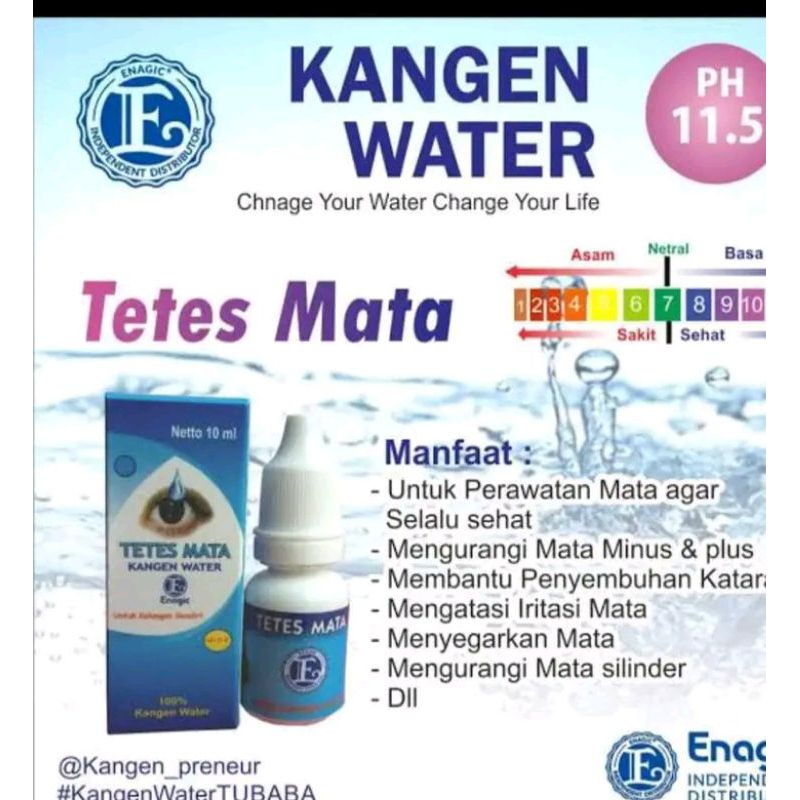 TETES MATA STRONG KANGEN WATER PH 11,5 (100% ORI) FRESH FROM MACHINE