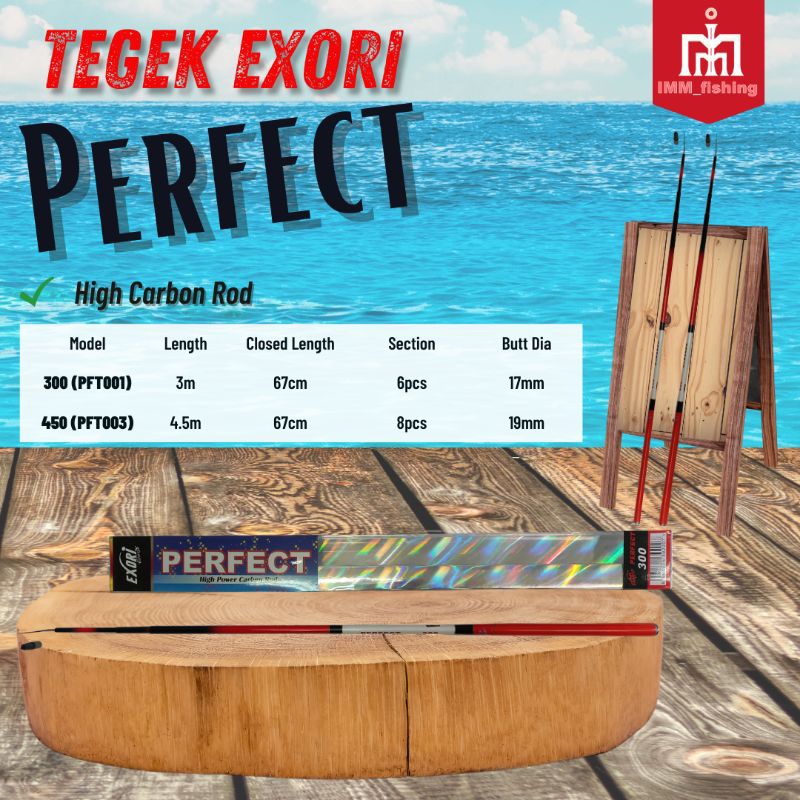 TEGEK EXORI PERFECT | Tongkat Pancing | Fishing Rod | Pole