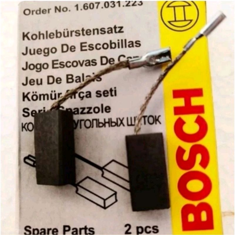 CARBON BRUSH / ARANG SEPUL UNTUK MESIN BOR BOSCH GBM 350 BOSCH TIPE LAMA