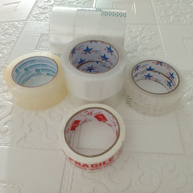 

Lakban bening lebar 45 mm 1,5 inch panjang 90 yard