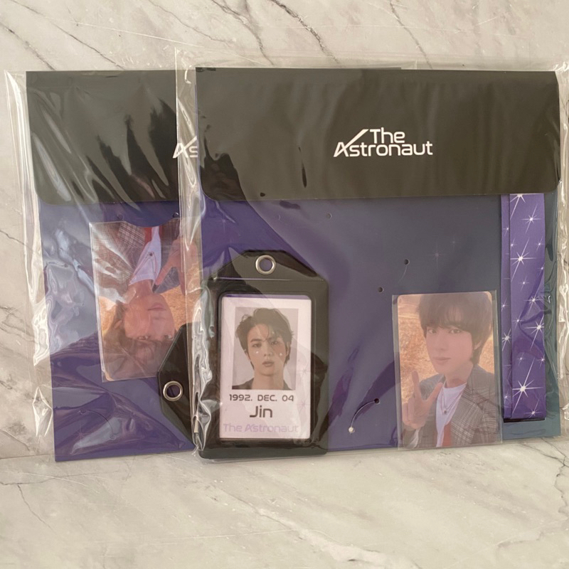 sealed wootteo bts jin id card holder pc photocard the astronaut official