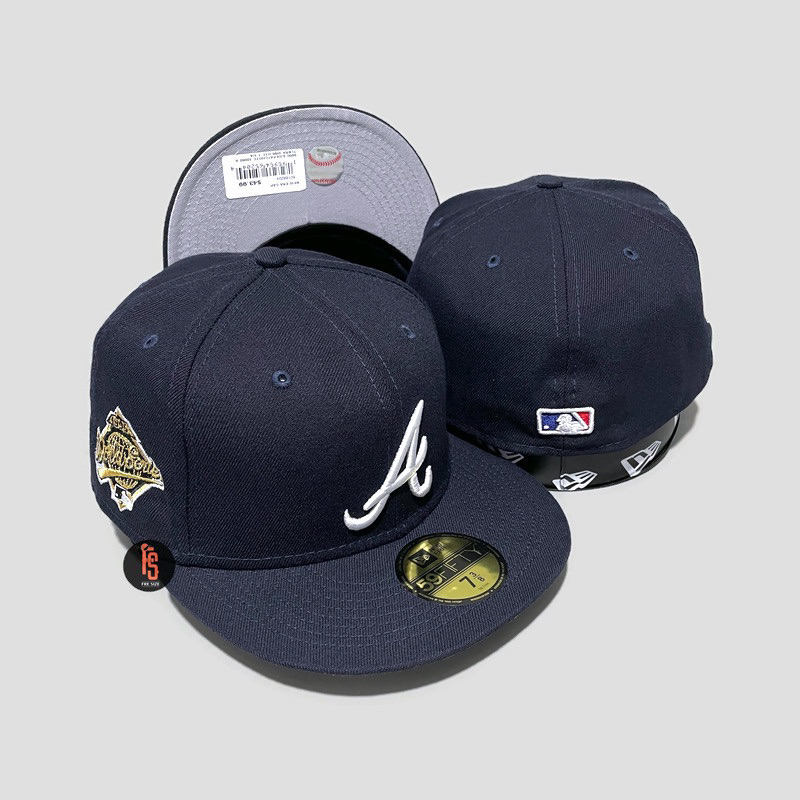 TOPI NEW ERA ORIGINAL WS 1995 ATLANTA BRAVES NAVY UV GREY