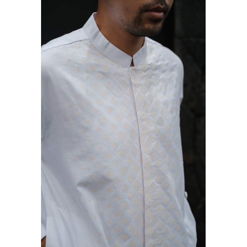 KOKO AKMAL ALTHAFF / BAJU KOKO PUTIH PANJANG / BAJU KOKO PUTIH BORDIR