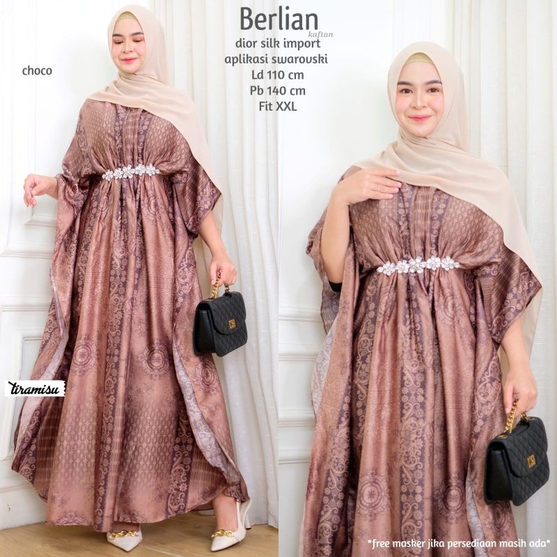 KAFTAN CANTIK BAHAN DIOR SILK BY TIRAMISU