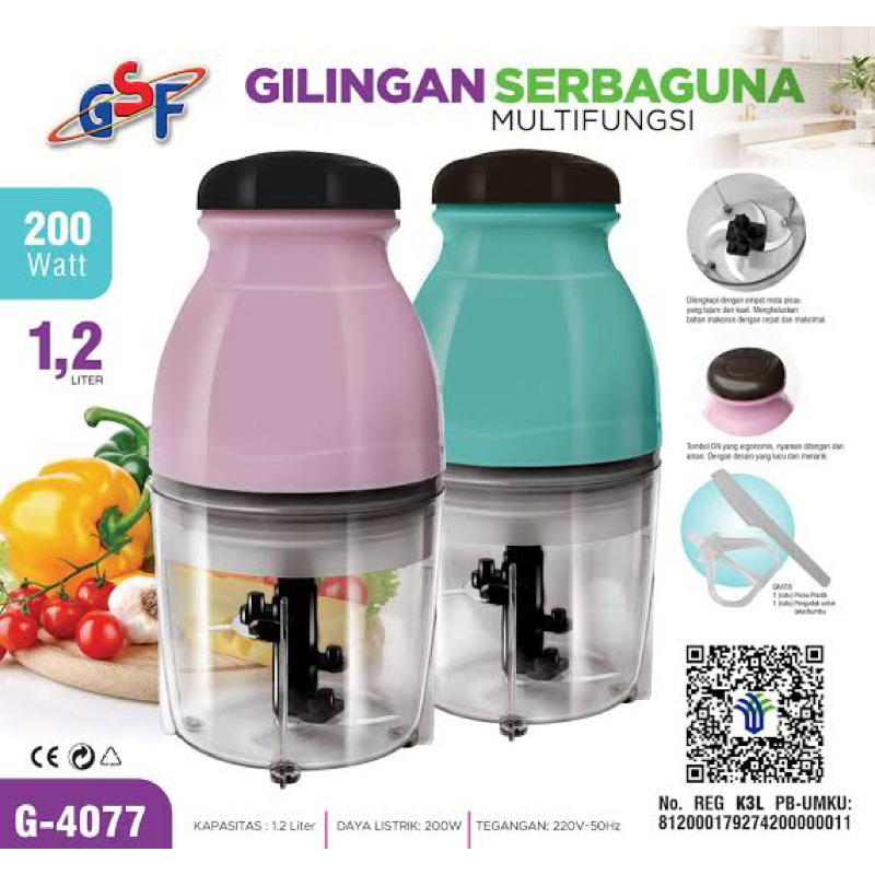 TERMURAH!!  Blender Kapsul Capsule Cutter Quatre / Food chopper GSF 4077