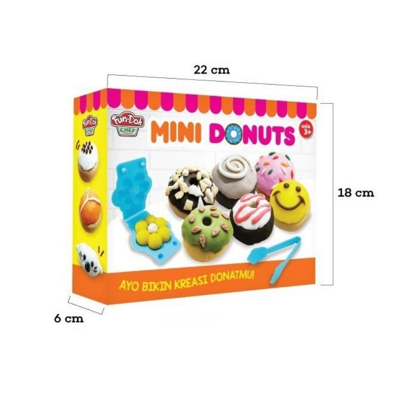 FUN DOH MINI DONUTS / MAINAN EDUKASI ANAK