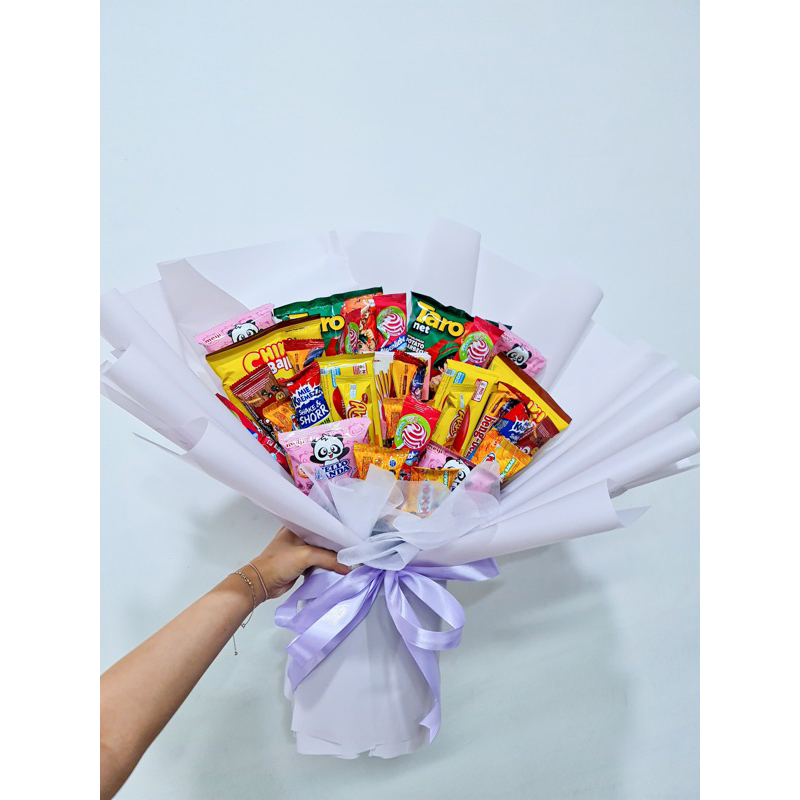 Snack Bouquet Large/ buket wisuda hadiah / buket bunga / Bouquet coklat / buket snack ( (buket wisud