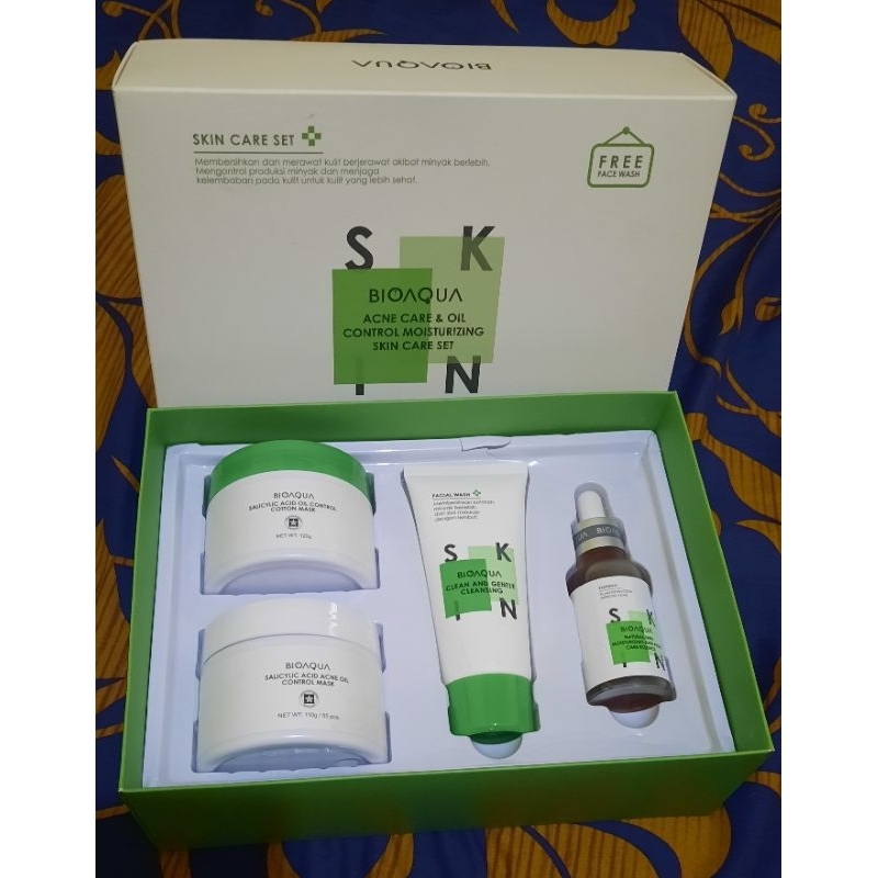 BIOAQUA ACNE CARE & OIL CONTROL MOISTURIZING SKIN CARE SET
