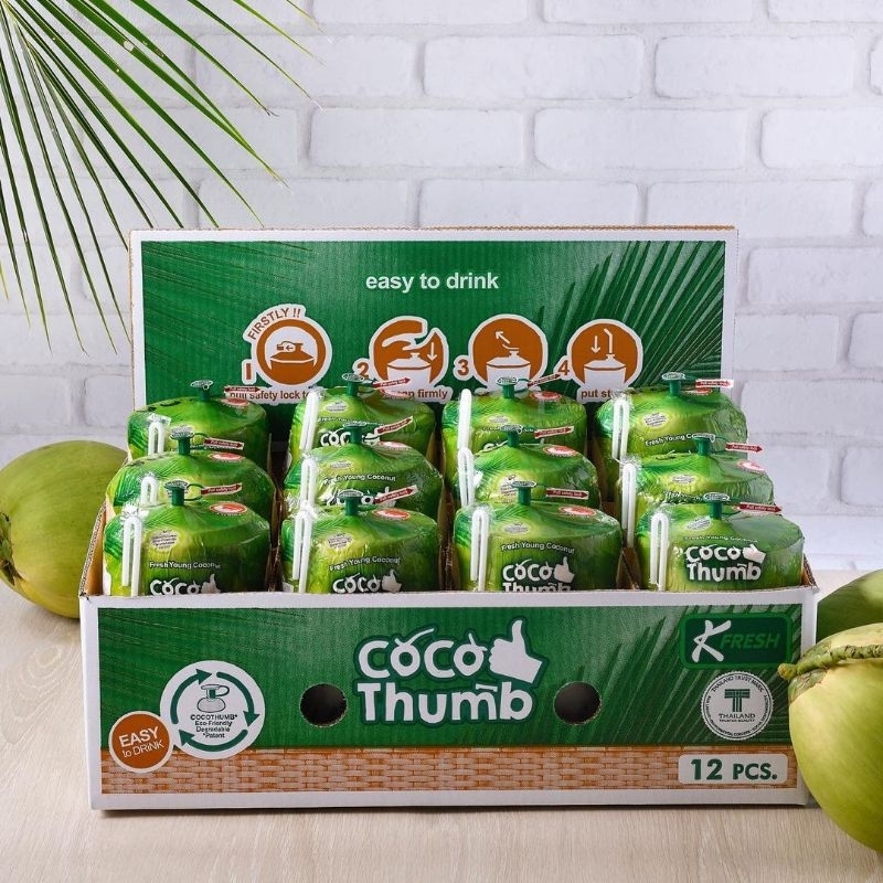coco thumb isi 12 / kelapa muda  thailand / kelapa coco thumb