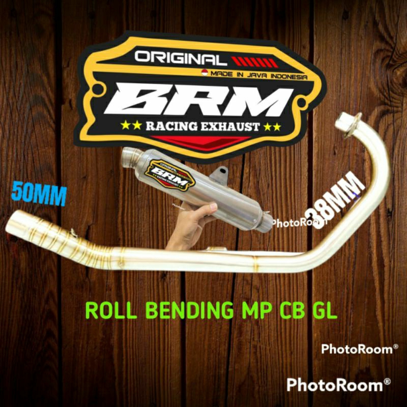 Knalpot BRM KOMPETISI JENONG LEHER ROLL BENDING CB MP GL