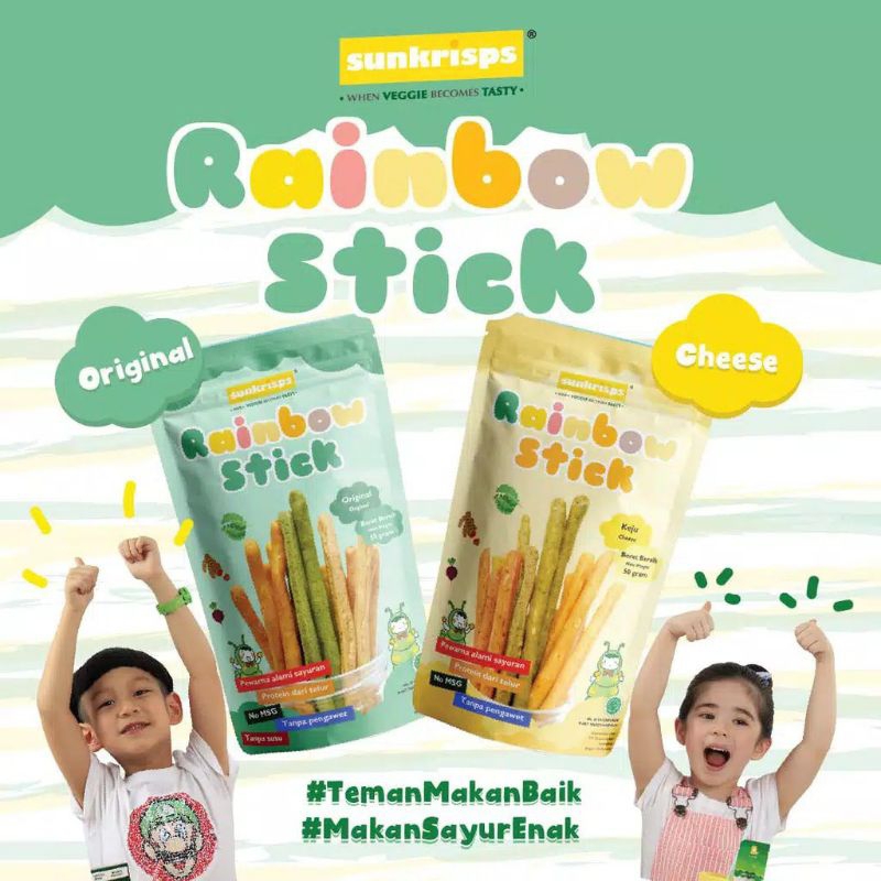 

SUNKRISPS - RAINBOW STICK - STIK SAYUR - CAMILAN MPASI - 50gr