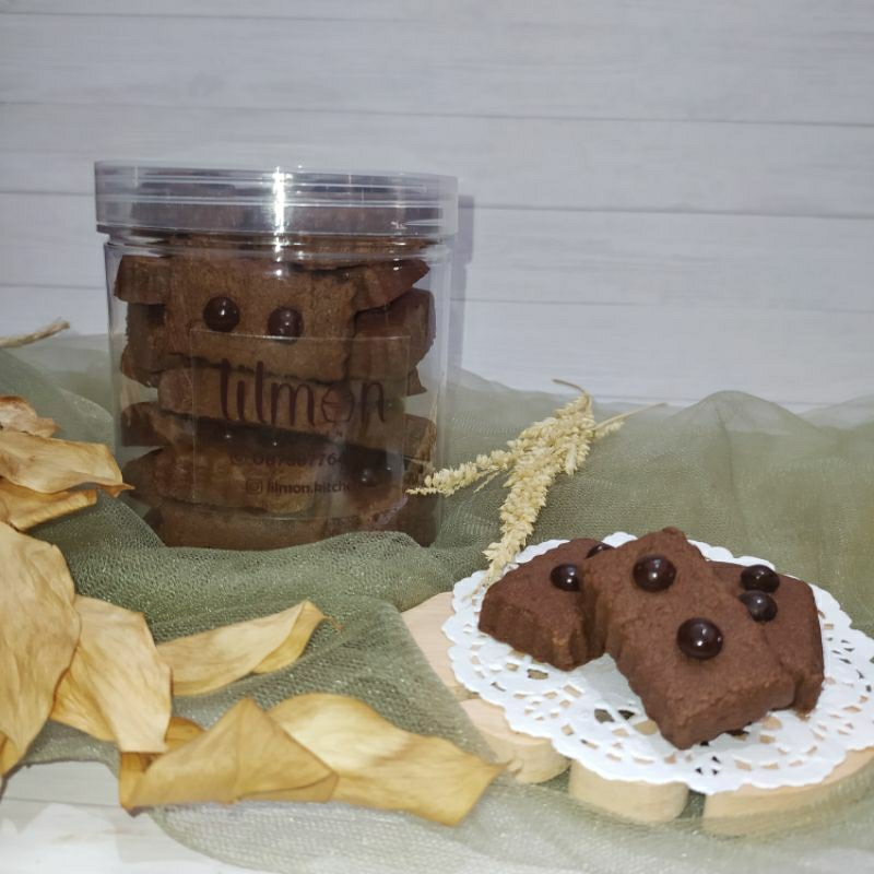 

double choco cookies | kue kering coklat