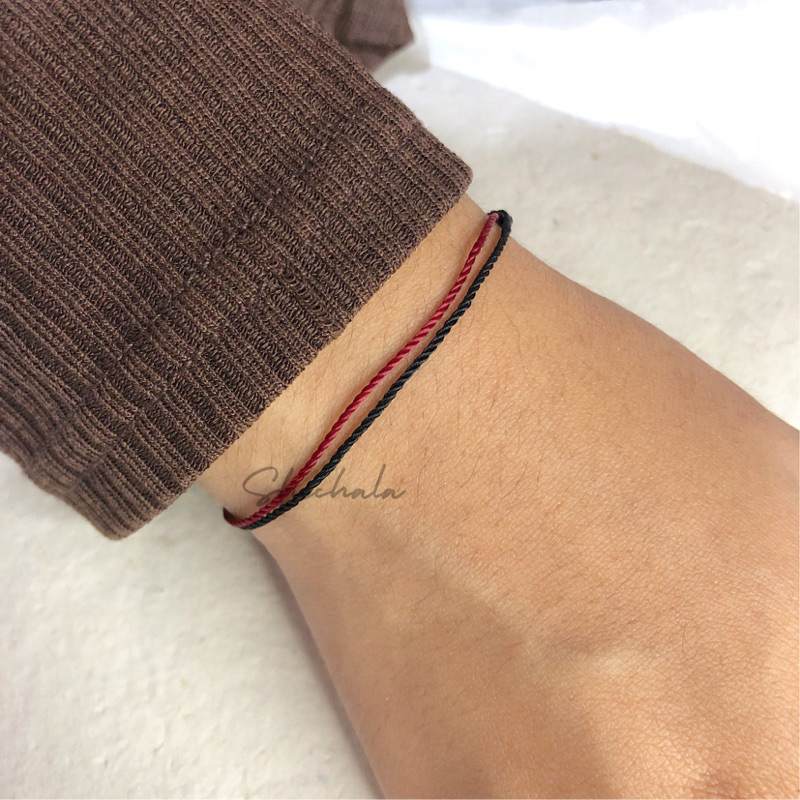 GELANG TALI POLOS / GELANG UNISEX / GELANG TALI TIPIS / GELANG COUPLE