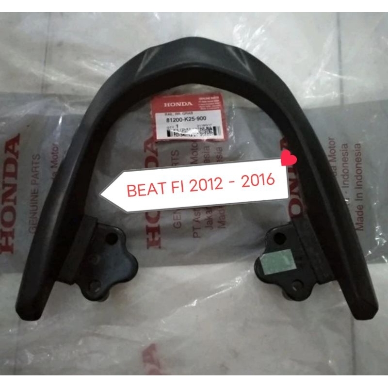 RAIL GRIP BEGEL BEHEL PEGANGAN TANGAN jok BELAKANG PEMBONCENG BEAT FI 2012 - 2016 Original AHM 81200