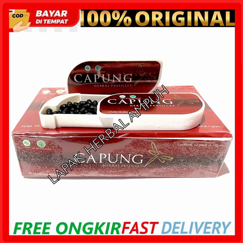 Capung Herbal Pastilles Permen Hisap Untuk Meredakan Batuk