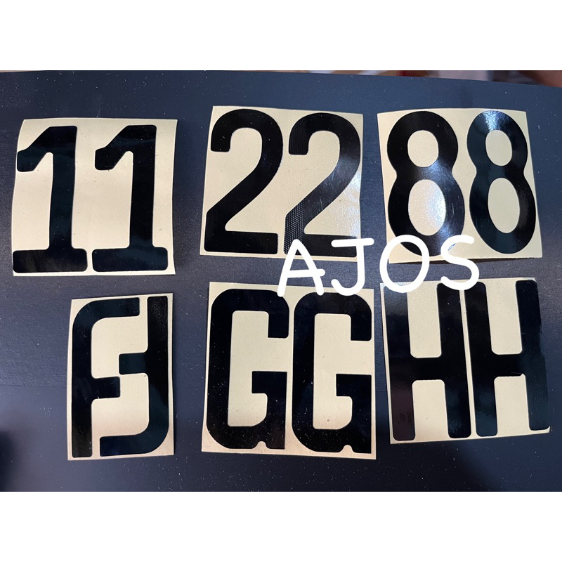 Cutting Sticker Plat Nomor / Sticker Plat Nomor / Stiker Plat Nomor AJOS