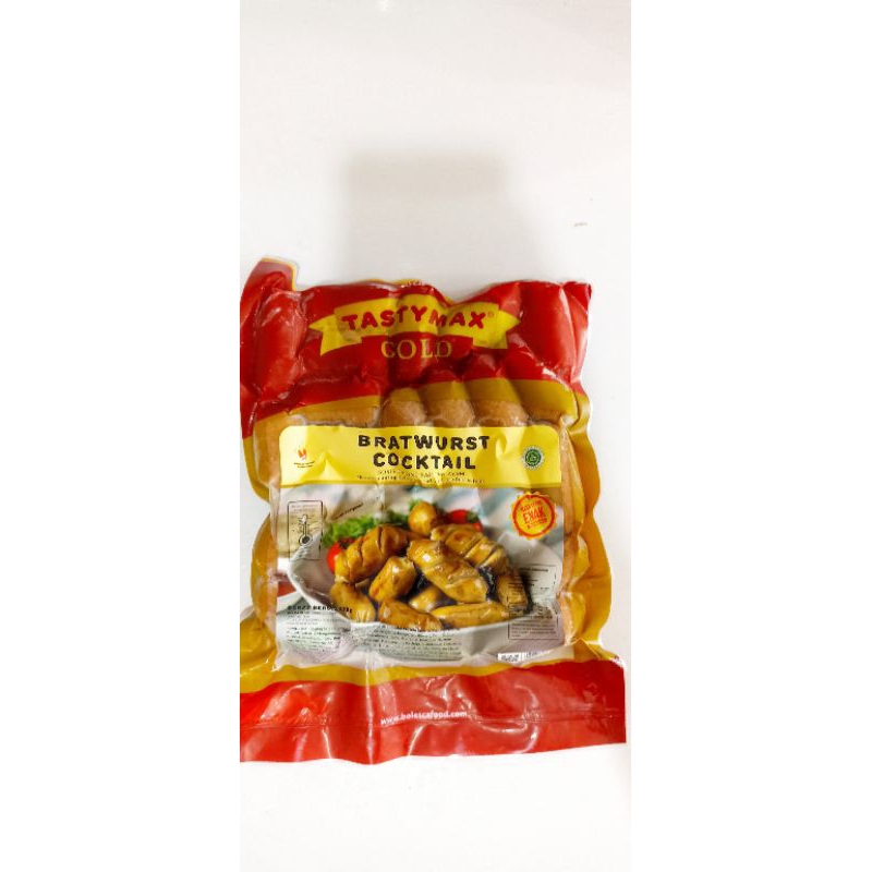 

tastymax Gold bratwurst cocktail 500gr sosis sapi dan ayam