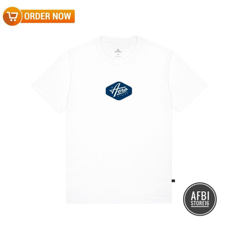 [ COD ] Tshirt Baju Kaos Distro AEROSTREET NINETIES ENZI PUTIH / Kaos Distro pria Wanita