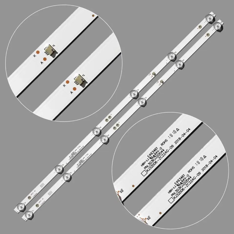 BACKLIGHT TV LED COOCAA 32 INC 32TB1000 32TB 1000 KJ32D06-ZC22AG-09 12 20E 303KJ320044 KM0320LDCH 32LH0202 32HH1830 HTV-32R01-T2C/A4/B V320BJ6-Q01