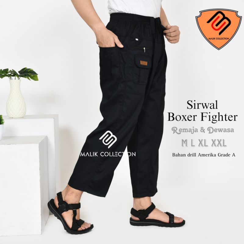 Celana Sirwal Dewasa Boxer fighter Laki laki Pria M L XL XXL