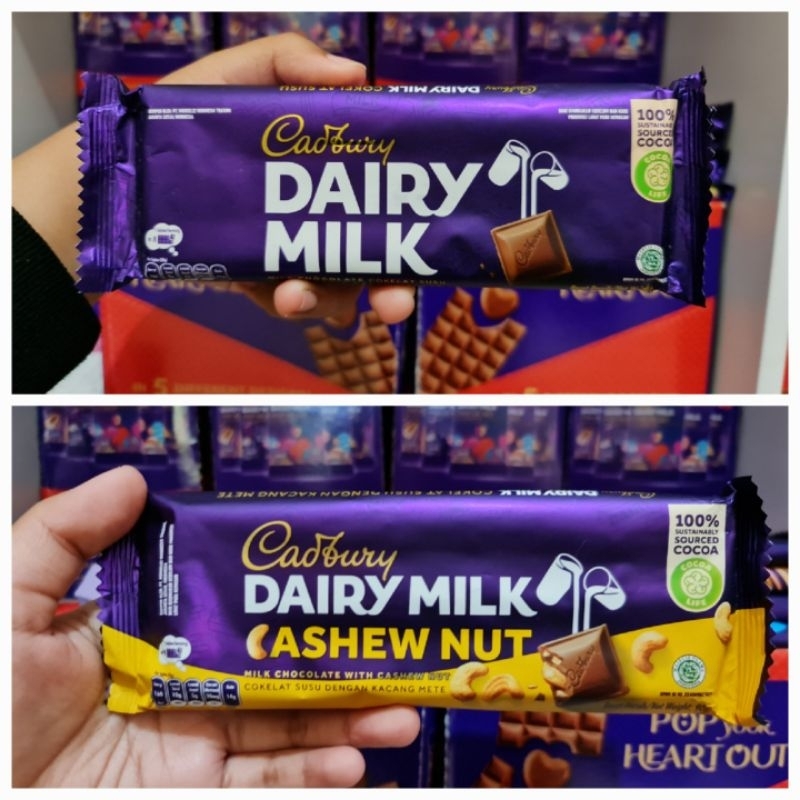 

Coklat Cadbury Dairy Milk 90gram - Cadbury dairy milk 90gram - Cadbury Cashew - Cadbury Milk