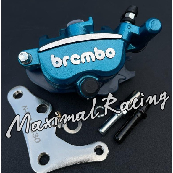 KALIPER BREMBO NMAX OLD NMAX NEW AEROX 155 2 PISTON PLUS BREKET PLUS KAMPAS DEPAN