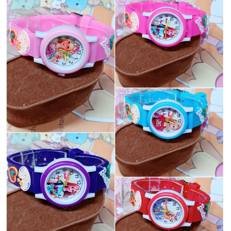 jam tangan anak wanita karakter barbie