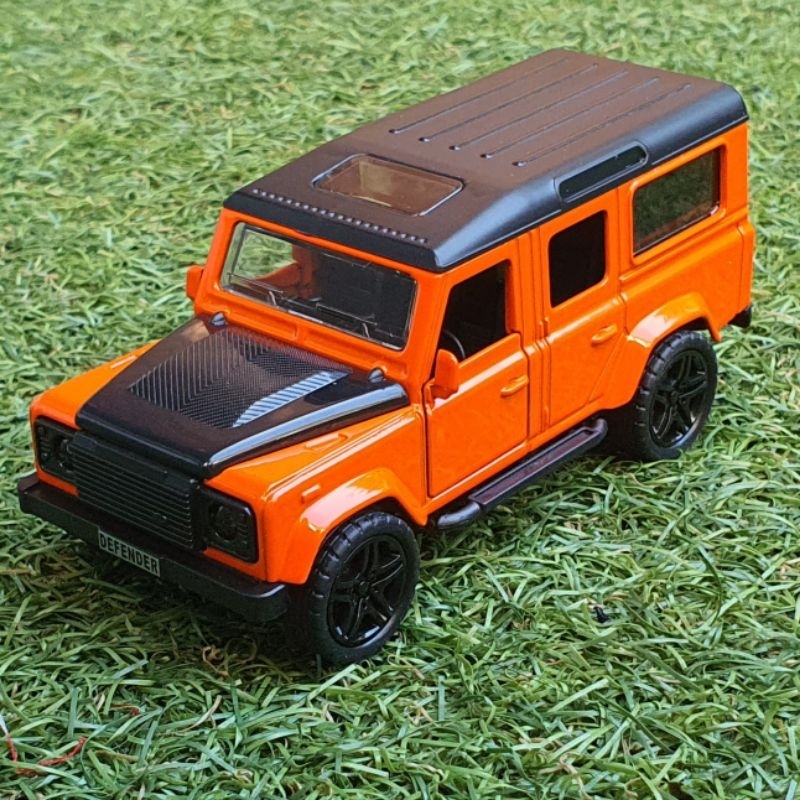 Diecast Mobil Jeep Land Rover Defender Die-cast Miniatur Mobil Mobilan Jip Off Road