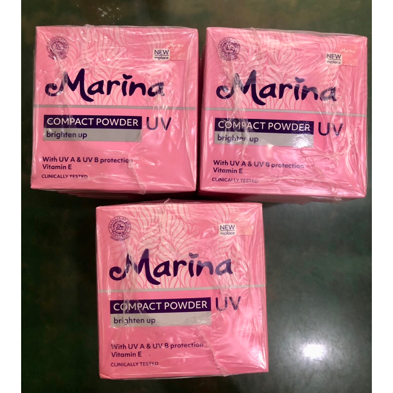 [BOX] MARINA Compact Powder 12 Gr Bedak Padat