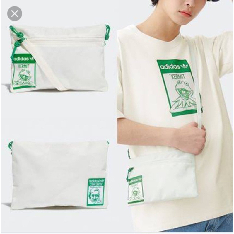 new Adidas Kermit x Disney Sling/Pouch Bag