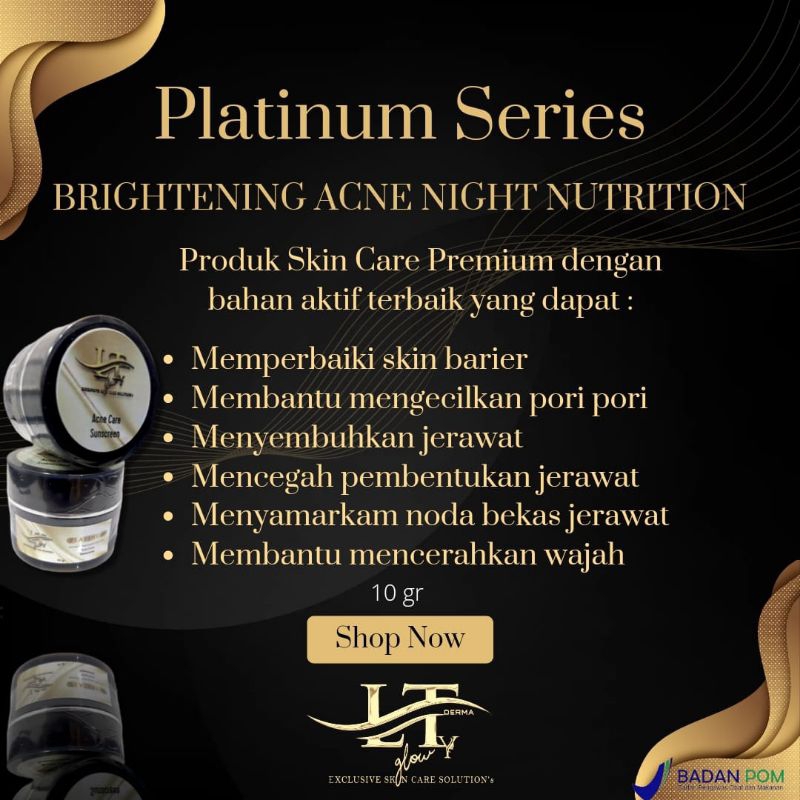 LTy Derma ( ELTIway) Brightening Acne Night Cream / Cream Malam Pencerah untuk kulit berjerawat