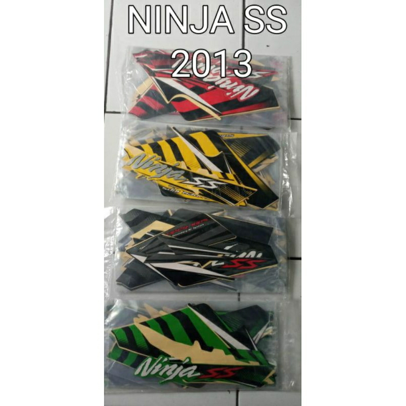 striping standar ori Ninja SS 2014 stiker list body Kawasaki Ninja SS full body