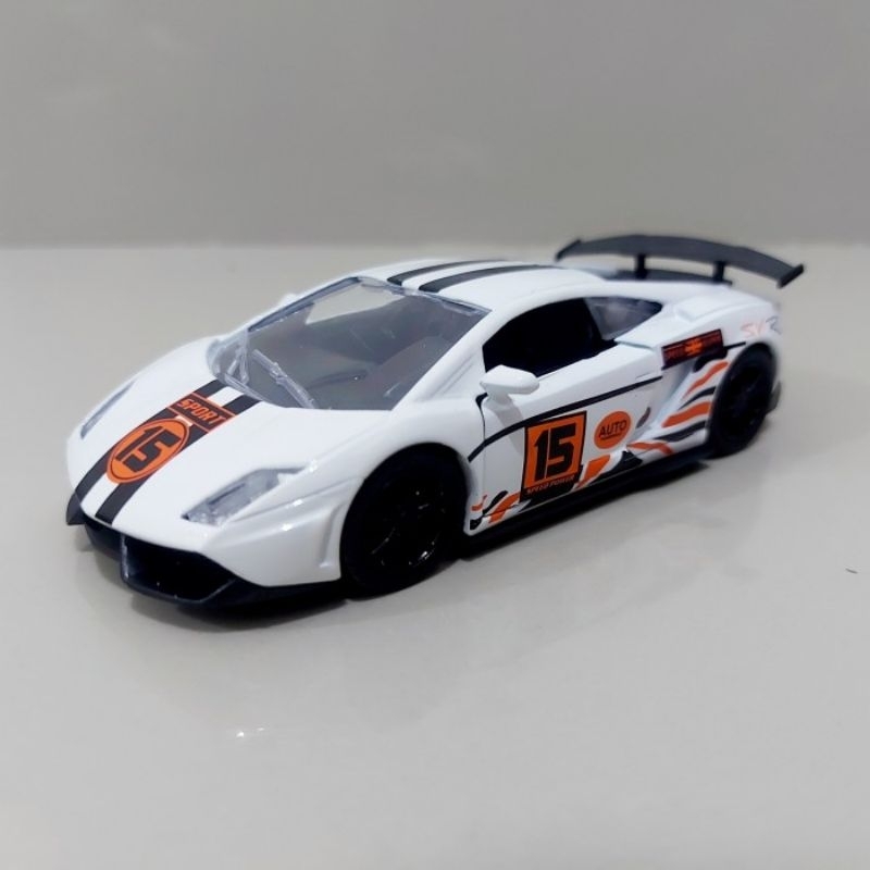 Diecast Lambo Gallardo Alloy - Miniatur Mobil Mobilan Sedan Koleksi Anak Dewasa