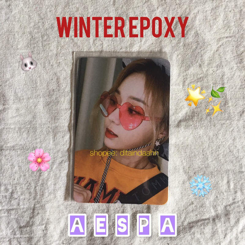 winter epoxy photocard aespa