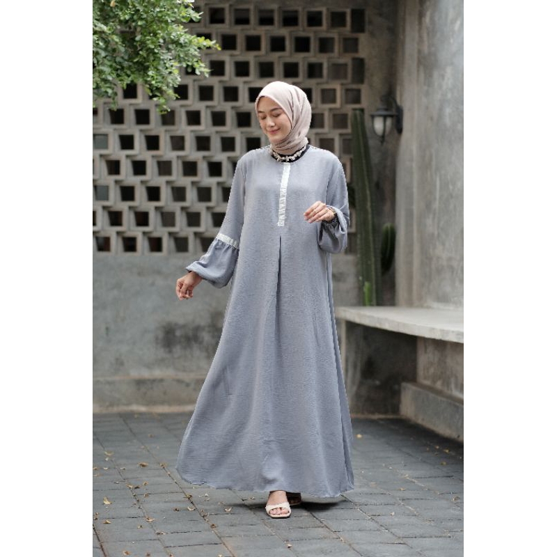 EKHSA GAMIS ABAYA TURKEY Crinkle airflow