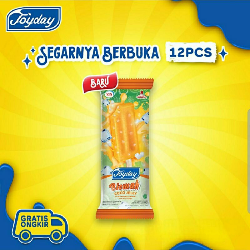 Joyday Ice Cream Package Segarnya Berbuka - Isi 12 pcs Es krim Stick