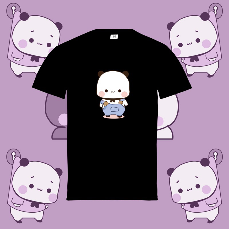 T-shirt/OVERSIZE/Kaos lucu/Atasan PriaWanita/Stiker Panda gemoy