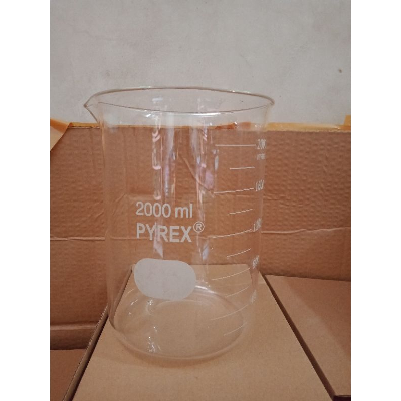 beaker 2000 ml pyrex