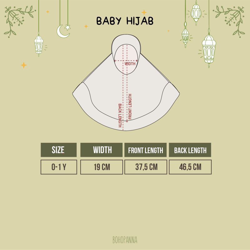 Bohopanna - Naura Baby Set 0Month s/d 12Month - Setelan Boho Baby