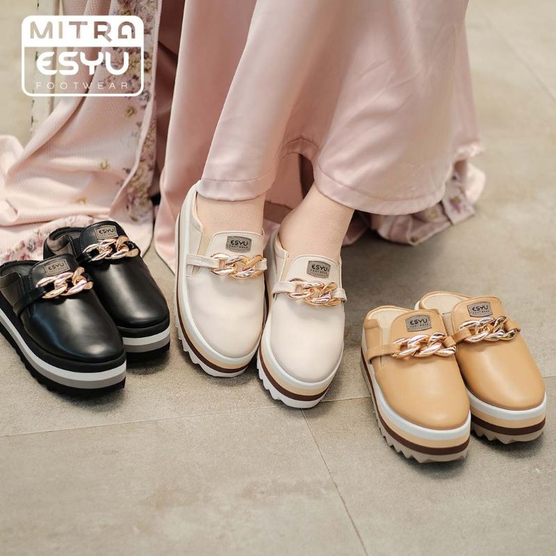 lavina series sepatu wedges esyu wedges slipper