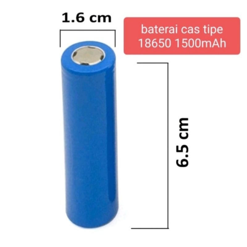 BATERAI RECHARGEABLE ISI ULANG 18650 3.7V 1500mAh Li-Ion KIPAS ANGIN MINI VAPE SENTER SEPEDA ALAT LISTRIK MAINAN ANAk