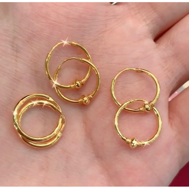 Anting Gipsy Kadar Emas 375%