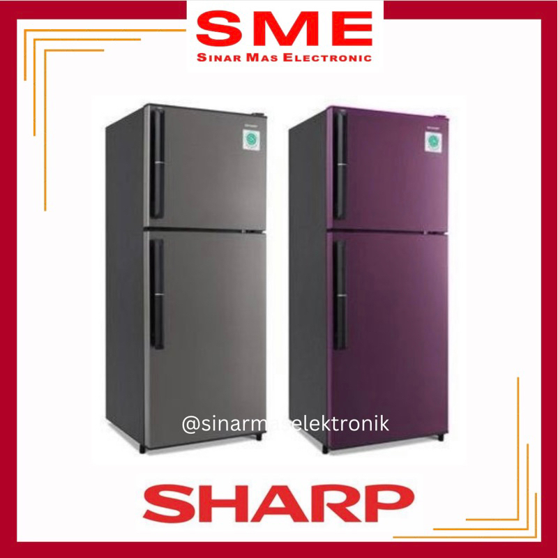 Lemari Es SHARP 2 Pintu 256L - SJ-326GC