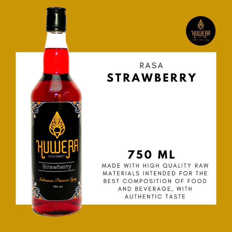 

Sirup Strawberry - Kuwera syrup 750 ml