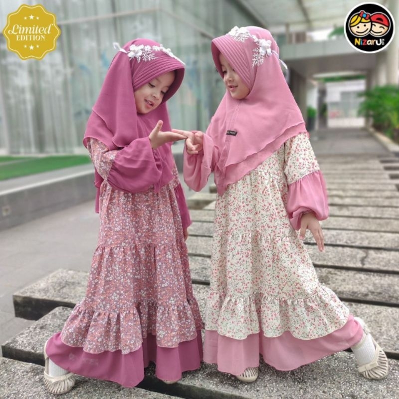 GAMIS ANAK QUEENBY by Nizaru/Gamis anak