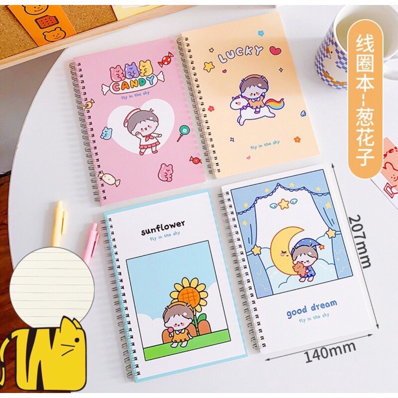 NOTES + PEN KARAKTER / NOTEBOOK + PEN 100 LEMBAR / MINI DIARY + PEN KARAKTER